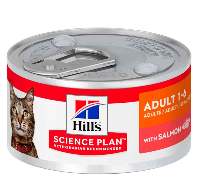 Консерва Hill's Science Plan Adult для взрослых кошек, с лососем, 82 г