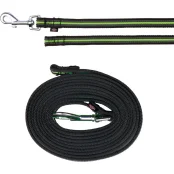 Поводок для тренировок Trixie Fusion для собак, 3 м/17 мм, черный/зеленый