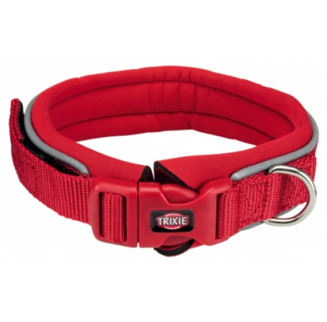 Ошейник Trixie Premium с неопреновой подкладкой для собак, размер M–L: 42–48 см/30 мм, красный