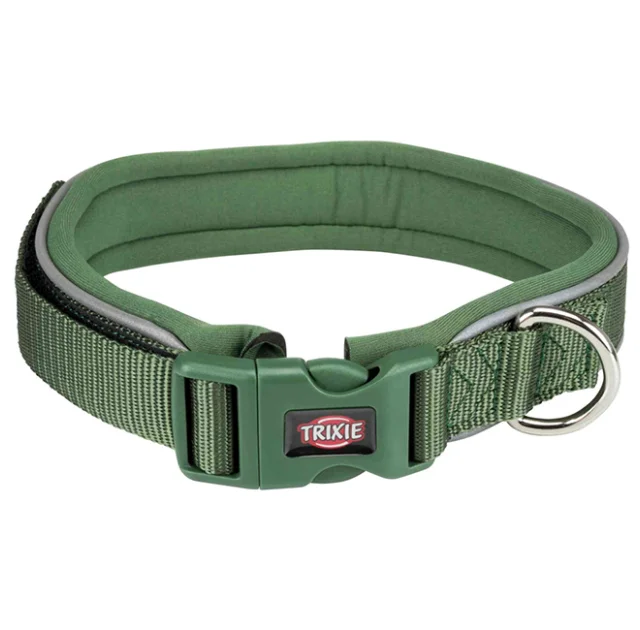 Ошейник Trixie Premium с неопреновой подкладкой для собак, размер M–L: 42–48 см/30 мм, лесной