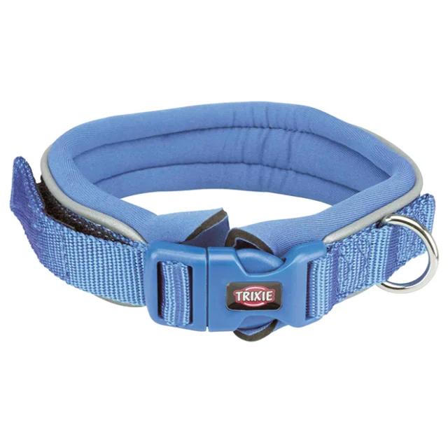 Ошейник Trixie Premium с неопреновой подкладкой для собак, размер L–XL: 55–61 см/30 мм, синий