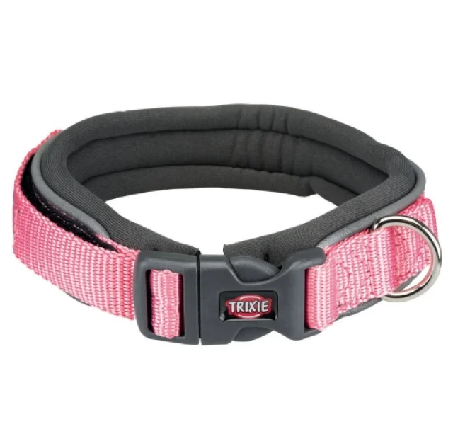 Ошейник Trixie Premium с неопреновой подкладкой для собак, размер L–XL: 55–61 см/30 мм, фламинго
