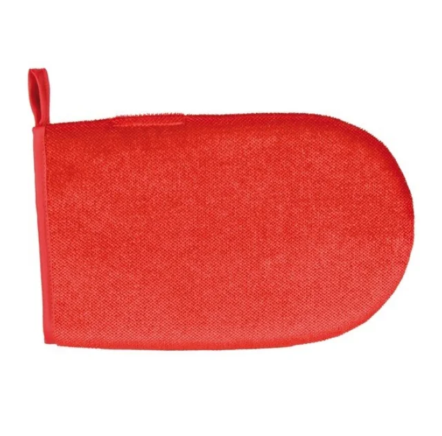 Рукавичка Trixie Анти-пух для чищення для собак, двостороння, червона, 25 см