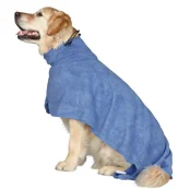 Накидка-полотенце Trixie для собак, микрофибра, голубая, 75 см