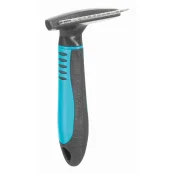 Расческа-грабли Trixie с вращающимися зубцами для длинношёрстных собак, пластиковая ручка, 10 х 15 см/2 см