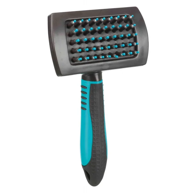 Щітка масажна Trixie для всіх видів шерсті, пластик, 10×17 см