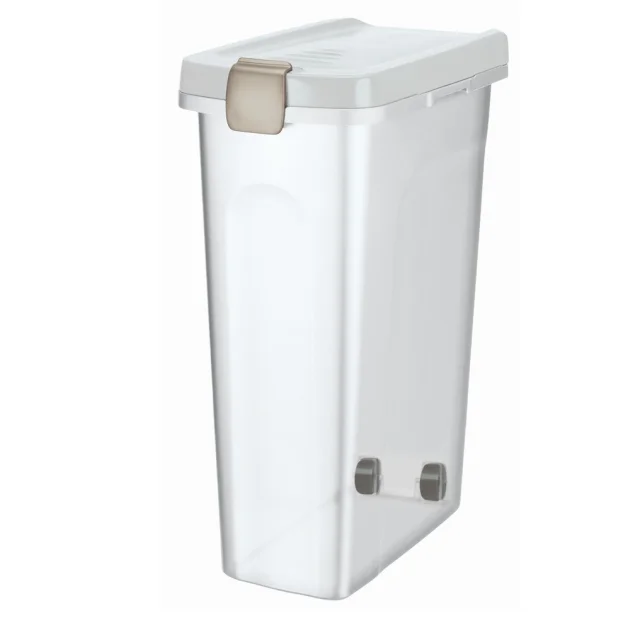 Контейнер для хранения корма Trixie для собак, пластик, белый/прозрачный, 40 л, 27×61×45 см