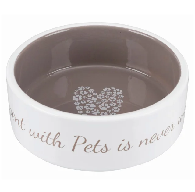 Миска Trixie Pet's Home для собак, керамика, кремовый/бежевый, 0,8 л/16 см