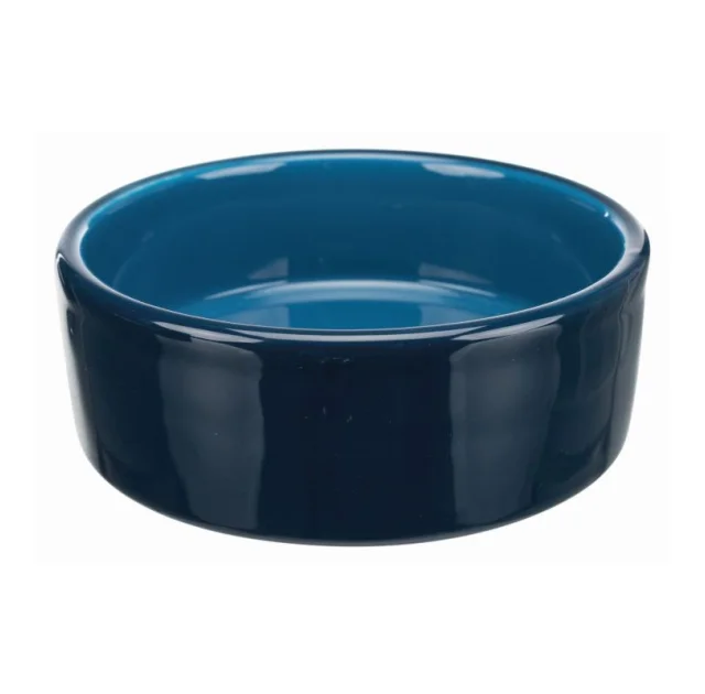 Миска Trixie для собак и кошек, керамика, синяя, 1,4 л/20 см