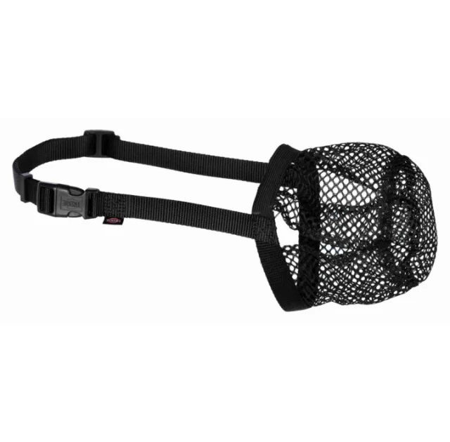 Намордник Trixie для собак, размер L, полиэстер, чёрный, 22-52×32 см