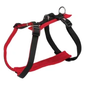 Шлея Trixie Comfort Soft для собак, 52-75 см х 25 мм, чёрно-красный