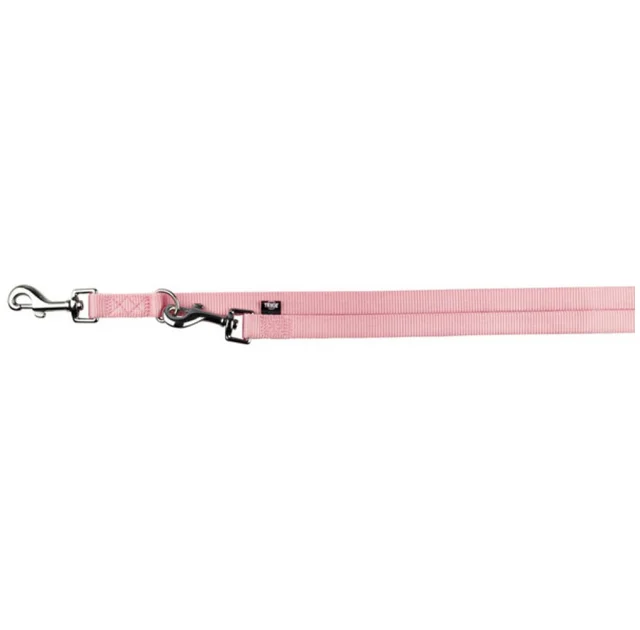 Поводок Trixie Premium для собак, 2 карабина, нейлон, 2 м х 25 мм, розовый