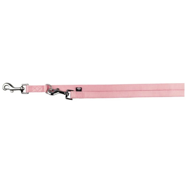 Повідець-перестіжки Trixie Premium для собак, двошаровий, нейлон, 2 м х 25 мм, рожевий