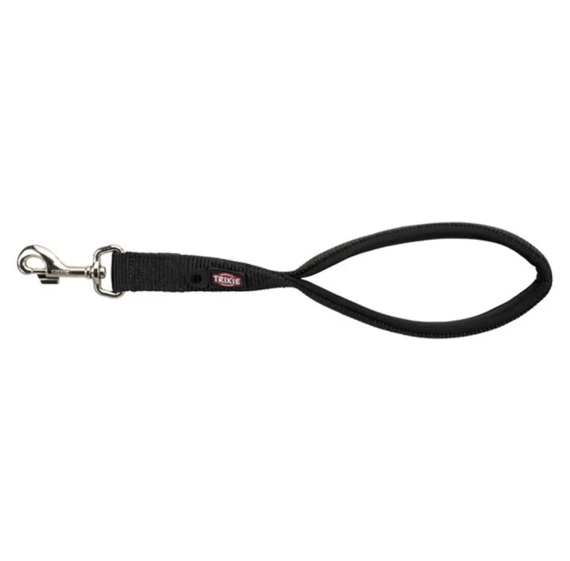 Короткий поводок Trixie Premium для собак, нейлон, 37 см х 25 мм, черный