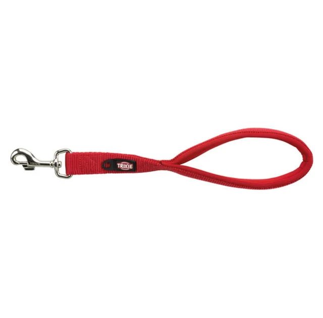Короткий поводок Trixie Premium для собак, нейлон, 37 см х 25 мм, красный