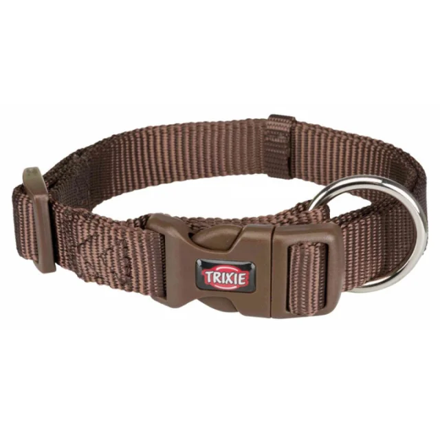 Ошейник Trixie Premium для собак, 30-45 см х 15 мм, S-M, мокка