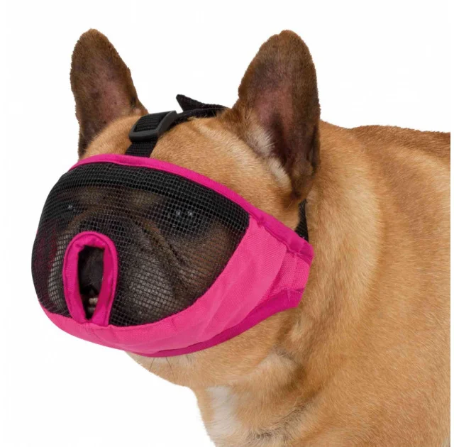 Намордник Trixie XS-S для коротконосі собак, поліестер, 23 см, рожевий