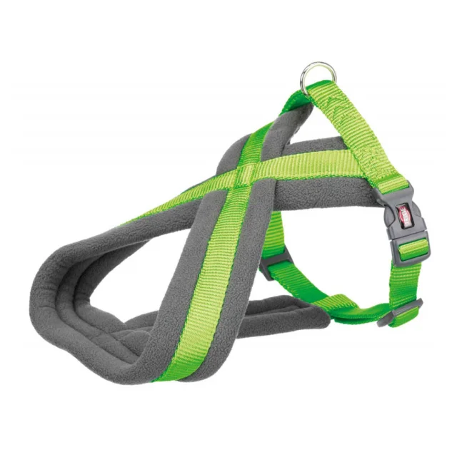 Шлея Trixie Premium Touring Harness для собак, 26-38 см, 10 мм, размер XXS-XS, салатовый