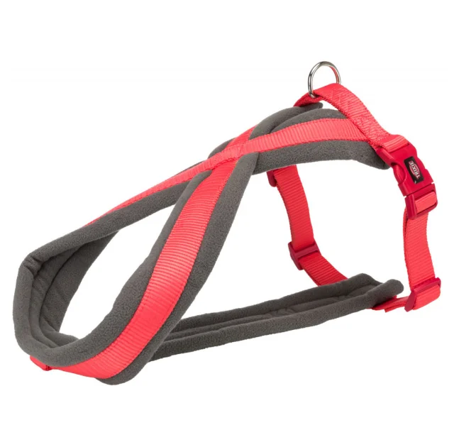 Шлея Trixie Premium Touring Harness для собак, 26-38 см, 10 мм, размер XXS-XS, коралловый