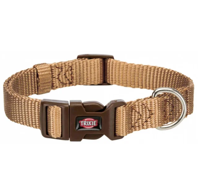 Ошейник Trixie Premium для собак, нейлон, размер S, карамель, 15 мм, 25-40 см