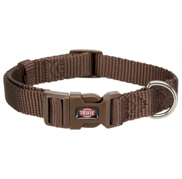 Ошейник Trixie Premium для собак, 25-40 см х 15 мм, S, мокка
