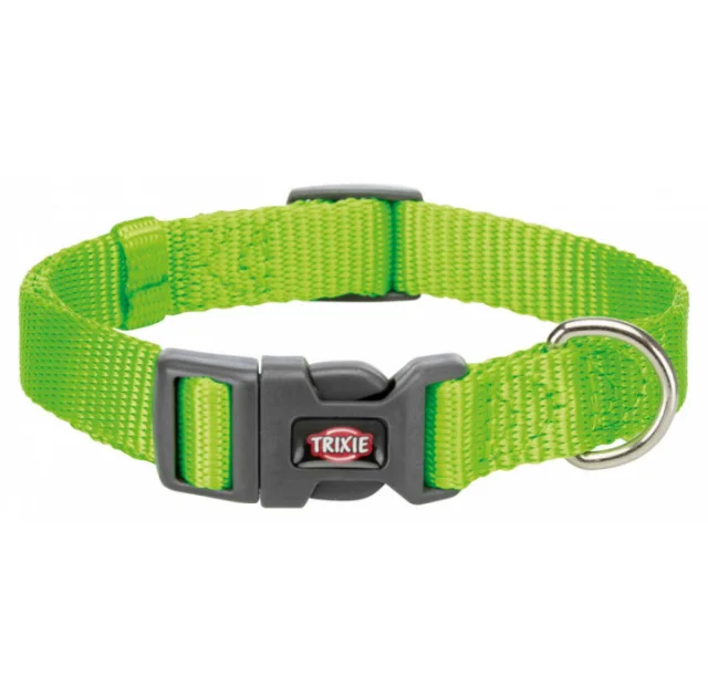 Ошейник Trixie Premium для собак, нейлон, размер S, салатовый, 15 мм, 25-40 см