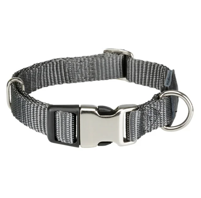 Ошейник Trixie Premium для собак, 28-40 см х 15 мм, S-M, графит