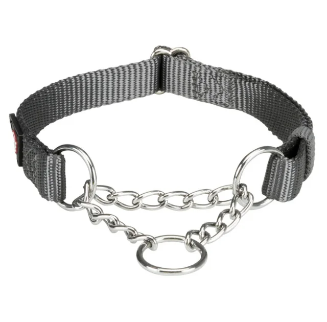 Ошейник-удавка Trixie Premium для собак, нейлон, 30-40 см х 15 мм, графит