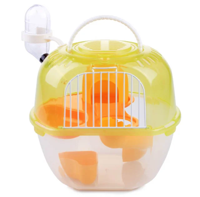 Клетка AnimAll Apple Style для хомяка, 20.5х18х22.5 см, жёлтая