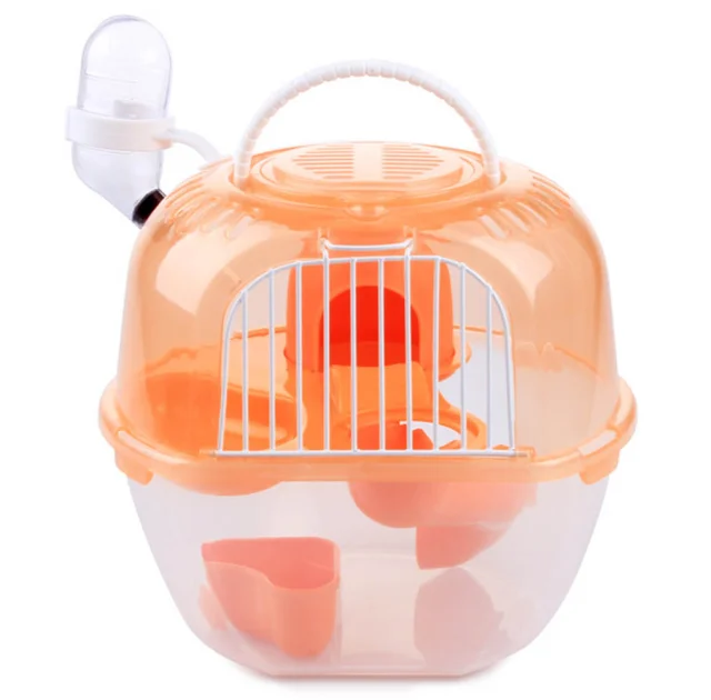 Клетка AnimAll Apple Style для хомяка, 20.5х18х22.5 см, оранжевая