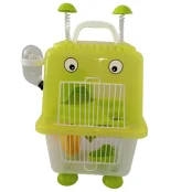 Клетка для хомяка AnimAll Robotic, 20.7x19x36 см, салатовая