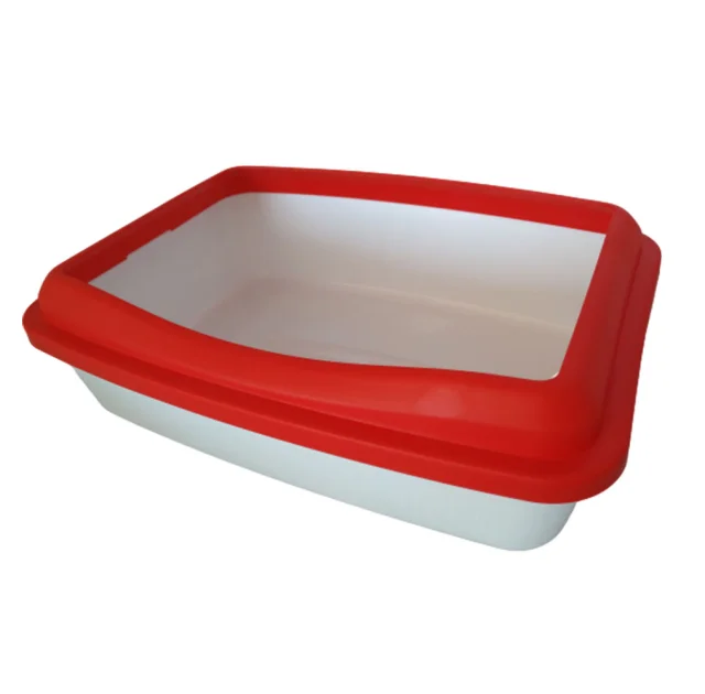 Туалет під наповнювач AnimAll напівпрозорий 41х31х13 см, червоний