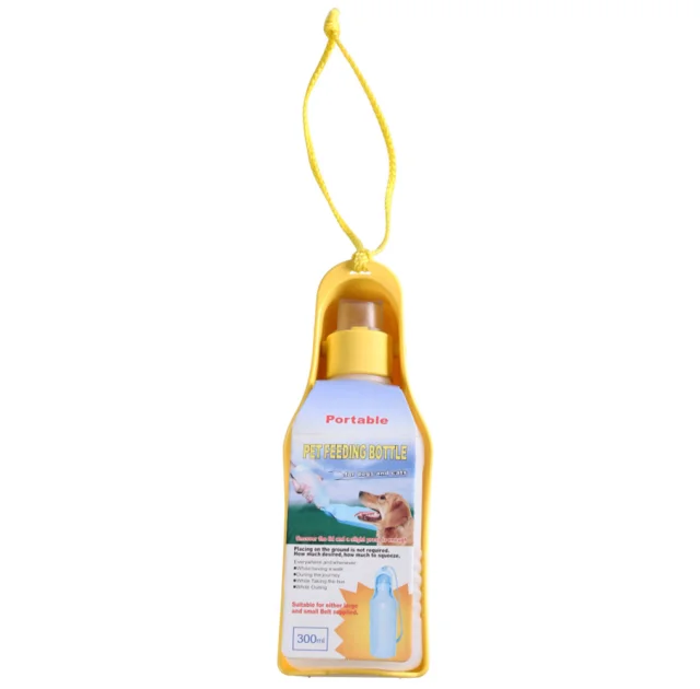 Поїлка AnimAll дорожня для тварин S, 300 мл, жовта