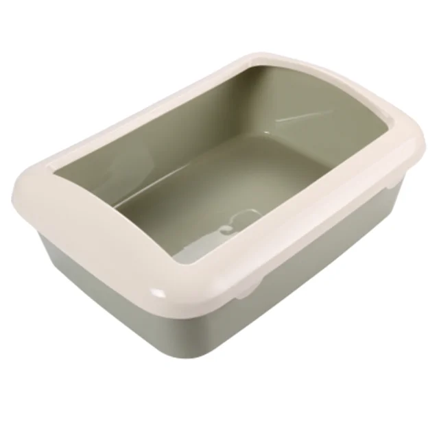 Туалет під наповнювач AnimAll з бортиком, 41х30х14 см, оливковий