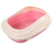 Туалет під наповнювач AnimAll P 1121 для дорослих котів, 46×33×16 см, рожевий