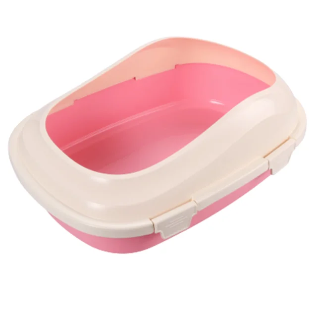 Туалет під наповнювач AnimAll P 1121 для дорослих котів, 46×33×16 см, рожевий