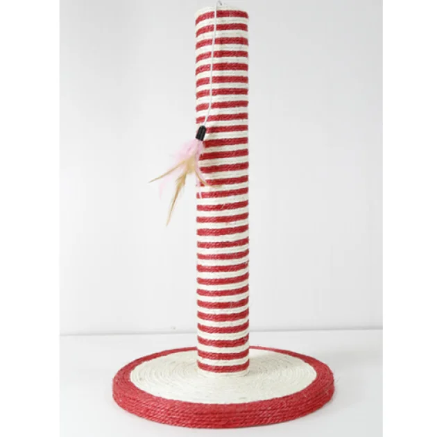 Когтеточка AnimAll для кошек, сизаль, полосатая, 30х30х47 см