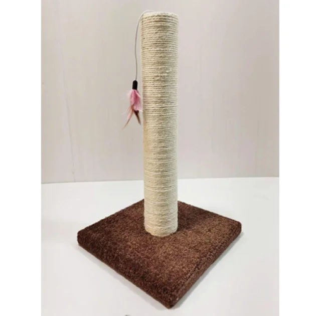 Когтеточка AnimAll для кошек, сизаль, коричневая, 30х30х47 см