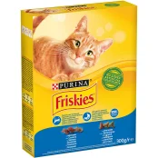 Сухой корм Purina Friskies для кошек, с лососем и овощами, 300 г