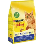 Сухой корм Purina Friskies Sterilised для стерилизованных кошек, с лососем и овощами, 10 кг