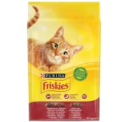 Сухой корм Purina Friskies для кошек, с говядиной, курицей и овощами, 10 кг