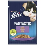 Вологий корм Purina Felix Fantastic для котів, з ягням, 85 г
