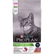 Сухой корм Purina Pro Plan Sterilised Adult для стерилизованных кошек, с уткой и печенью, 1.5 кг
