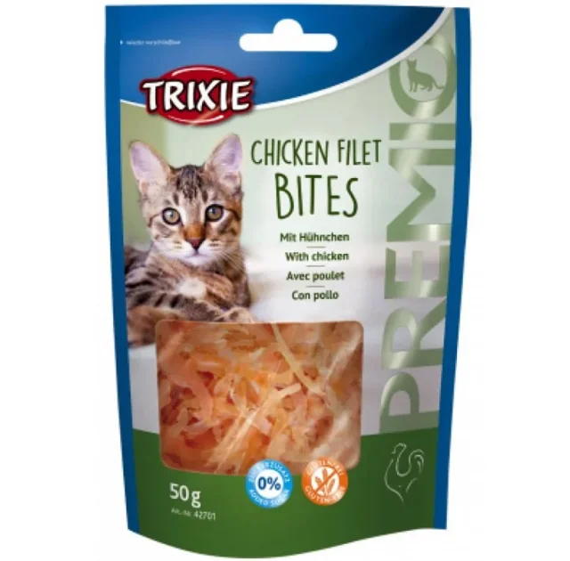 Кусочки куриного филе Trixie Premio для котов, 50 г