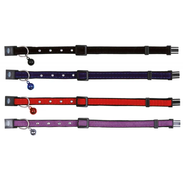 Нашийник регульований Trixie з 5-ю стразами і дзвіночком, для кішок