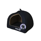 Будиночок AnimAll Piter M для собак, темно-синій, 41×41×32 см Будиночок AnimAll Piter M для собак, темно-синій, 41×41×32 см