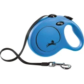 Повідець-рулетка Flexi New Classic L для собак до 50 кг, 8 м, стрічка, синя