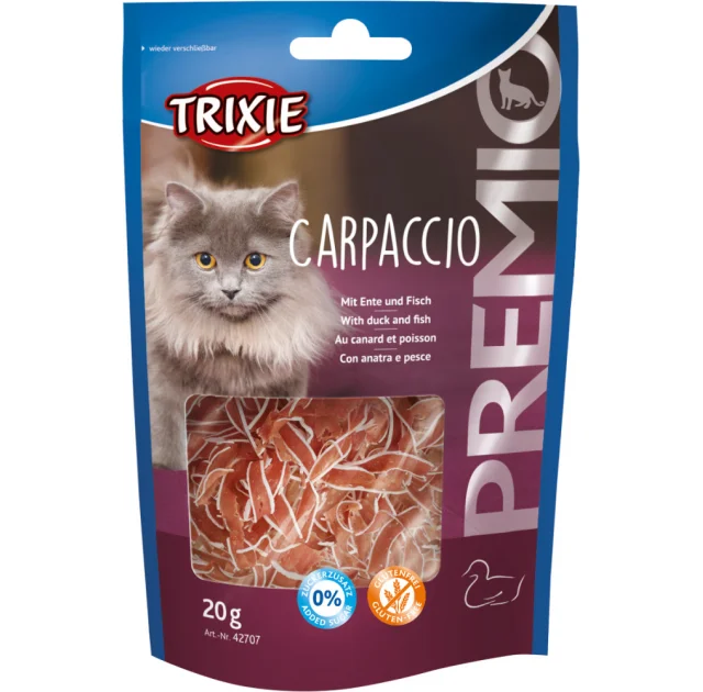 Лакомство Trixie для кошек, кубики с уткой и рыбой, 20 г
