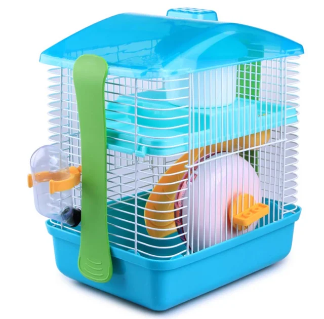 Клетка для хомяка AnimAll P-679, 28.5×19.5×27 см, бирюзовая