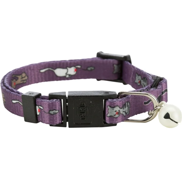 Нашийник з нейлону регульований Trixie з дзвіночком, для кошенят